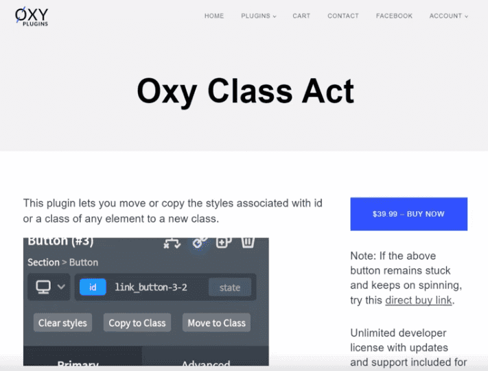 Oxy Class Act 1