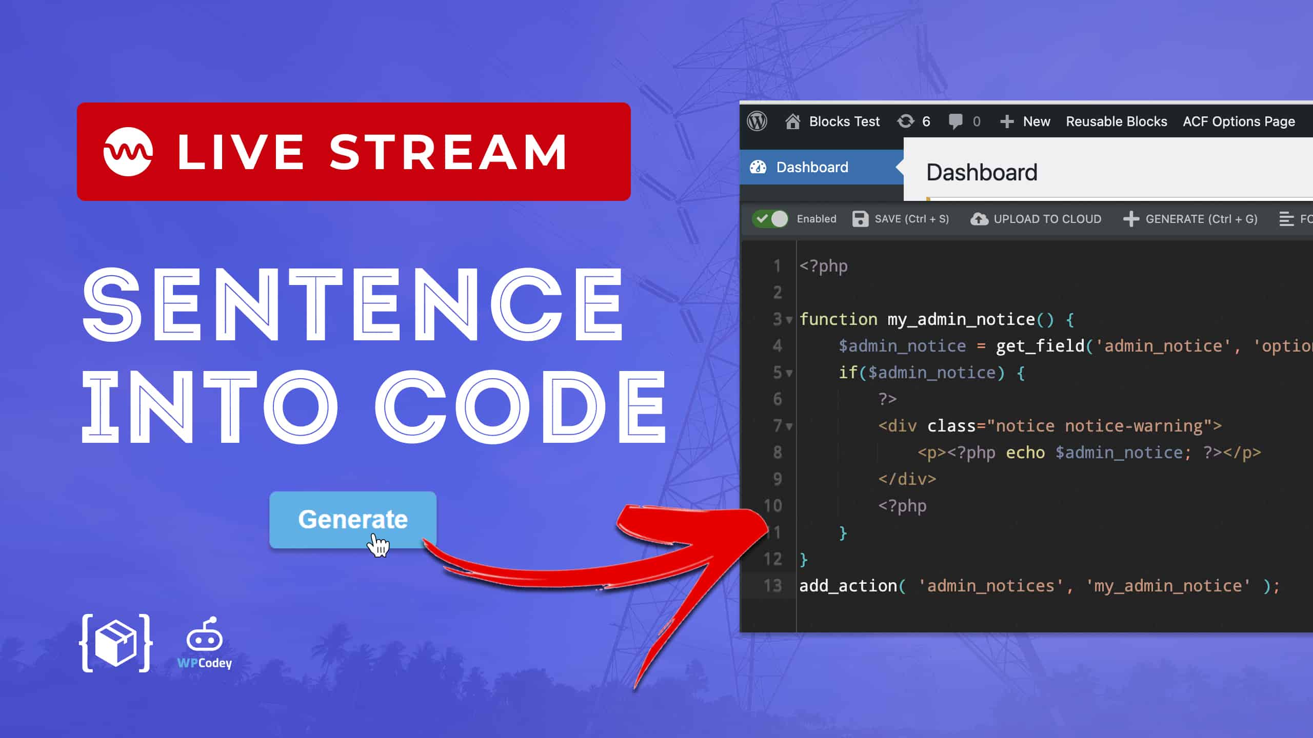 WP Code Box