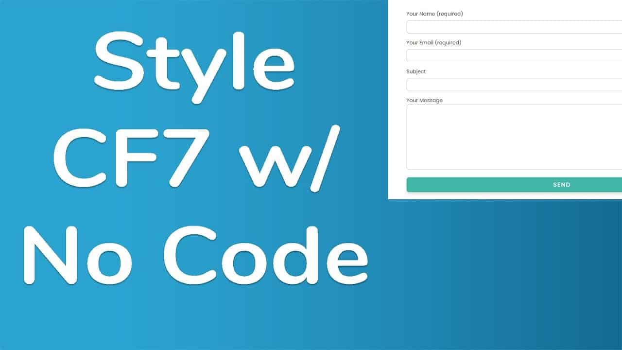 Style contact form